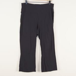 Lululemon Groove Super High Rise 23" Crop Black Leggings Womens Sz 14